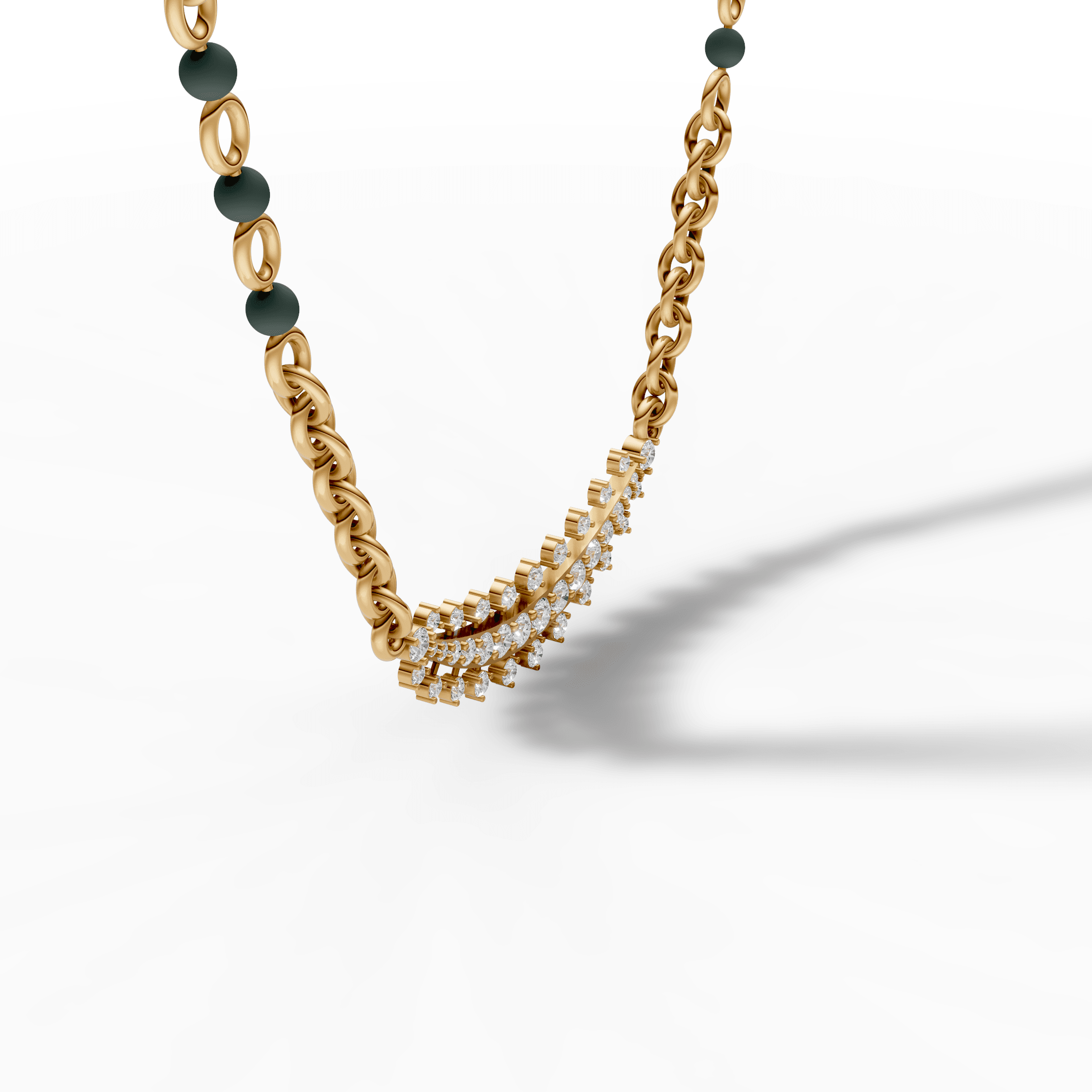 Diamond Cascade Necklace — gallery view