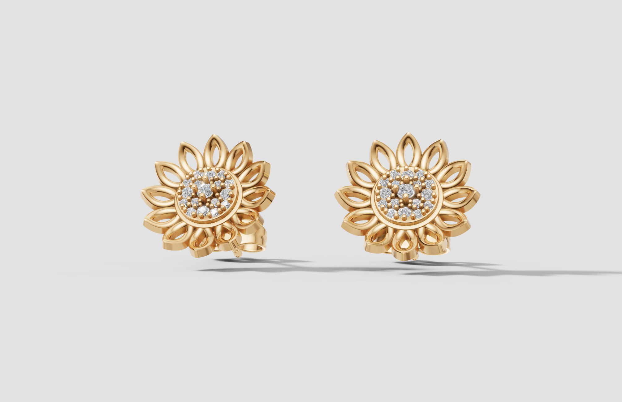 Royal Floral Radiance Earrings