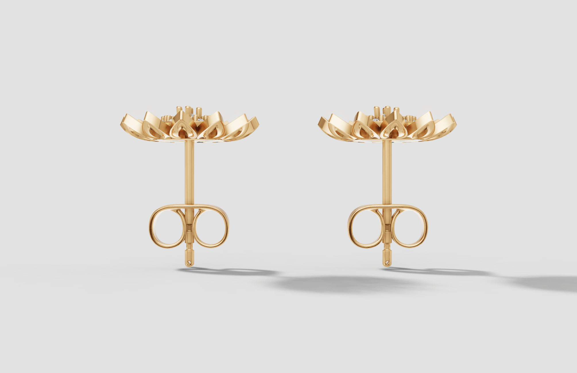 Royal Floral Radiance Earrings — gallery view