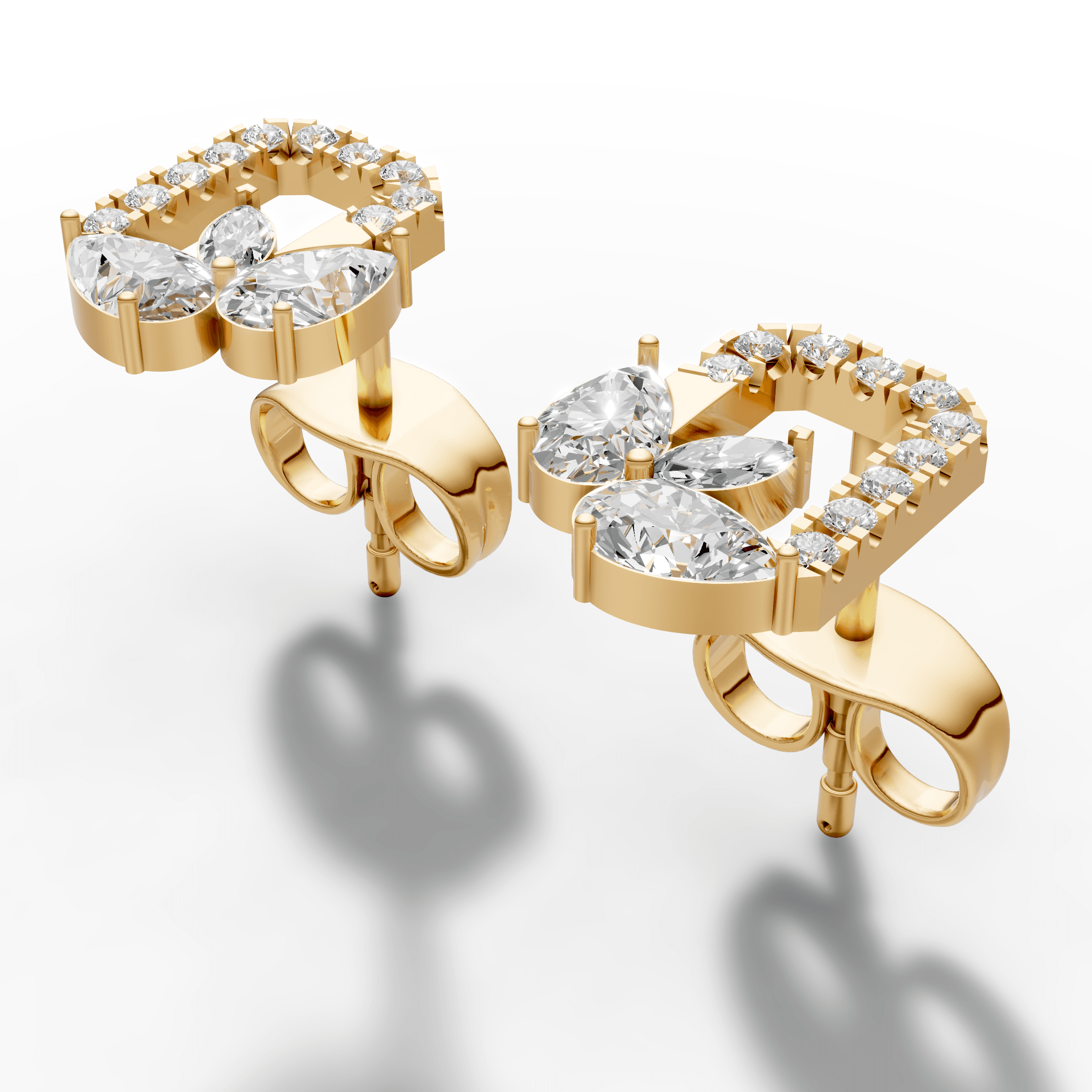 Royal Petal Earrings — gallery view