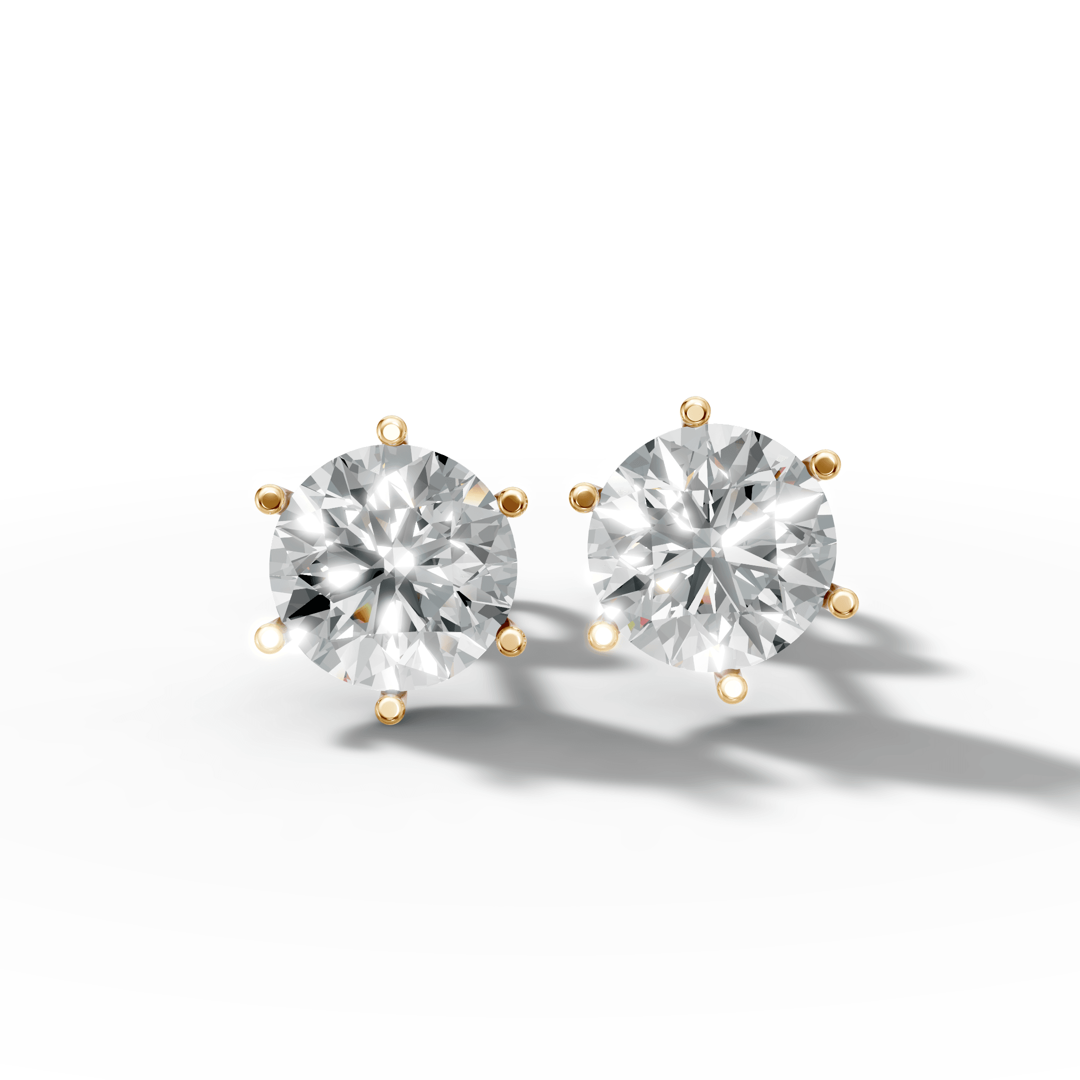 Solitaire Stud Earrings — gallery view