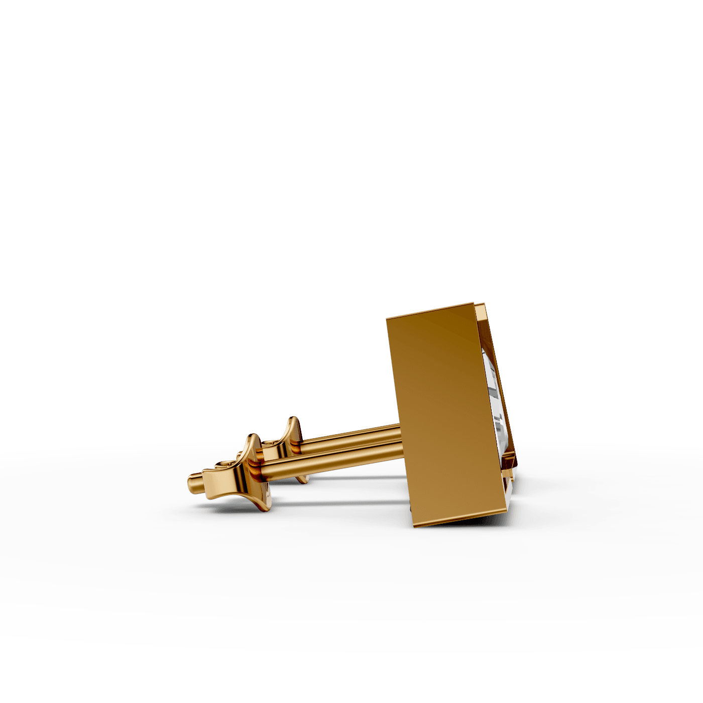 Triangle Crystal Stud Earrings — gallery view