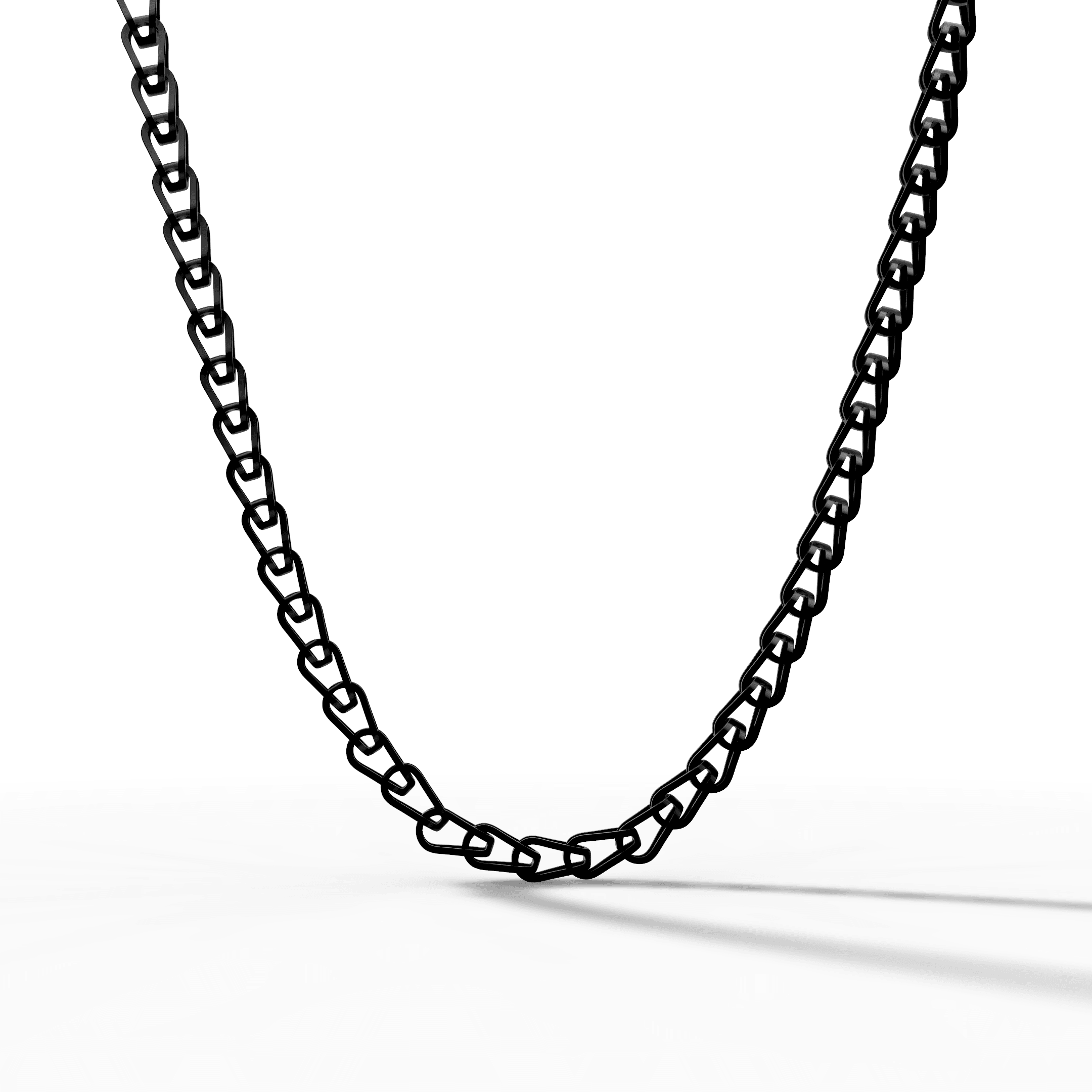 Obsidian Link Luxe Black Chain — gallery view