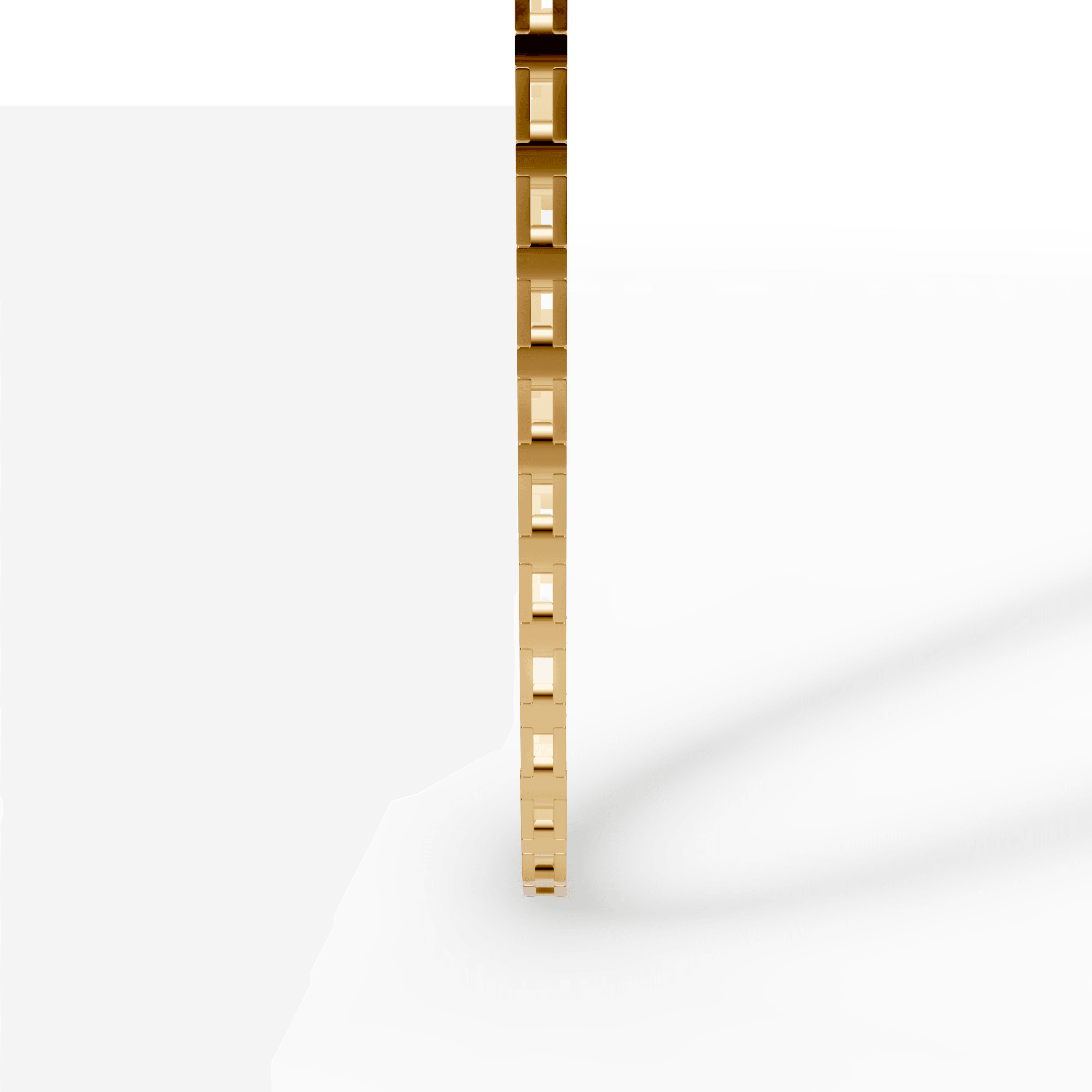 Rectora Sleek Black Geometric Link Chain — gallery view