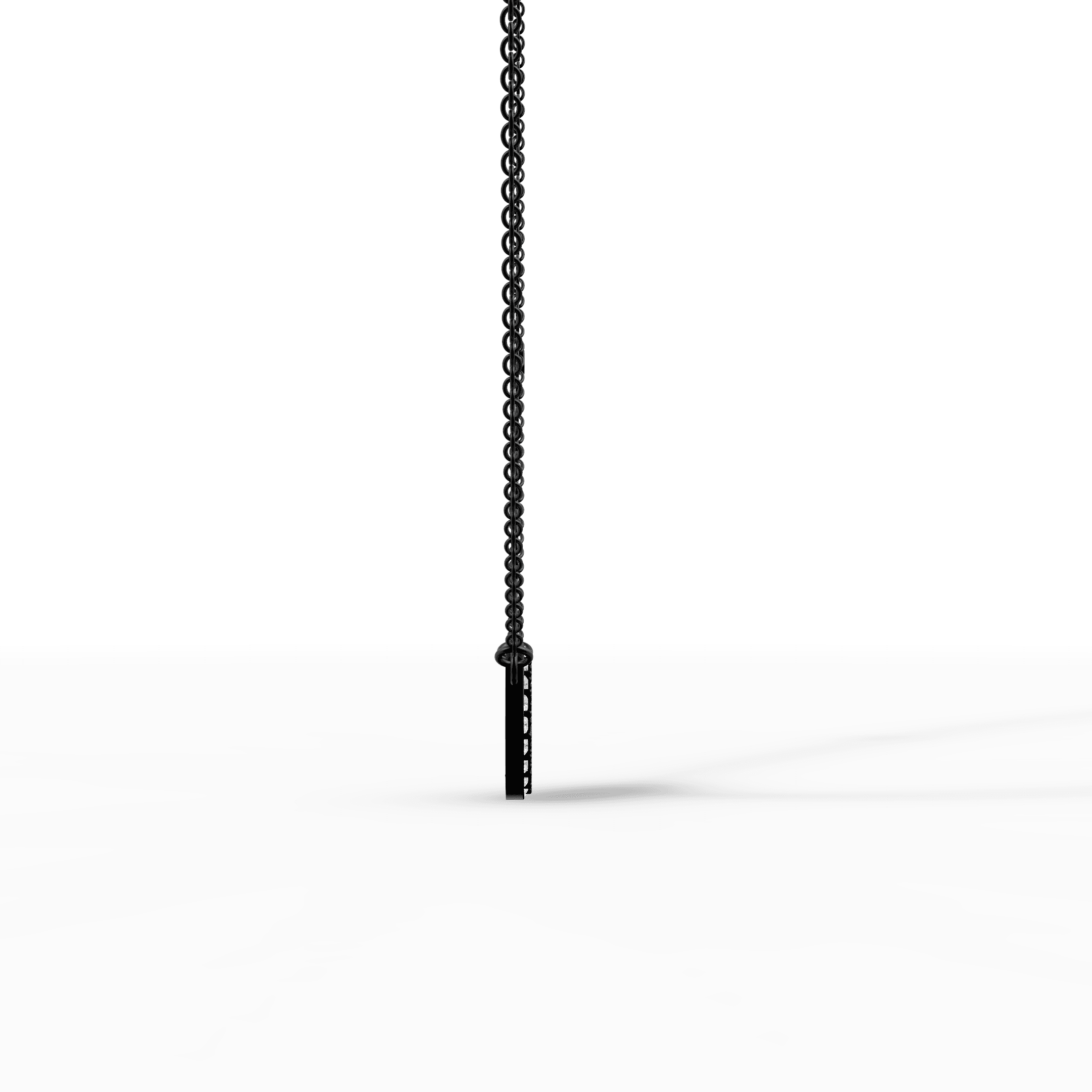 Pavé Diamond Disc Pendant — gallery view