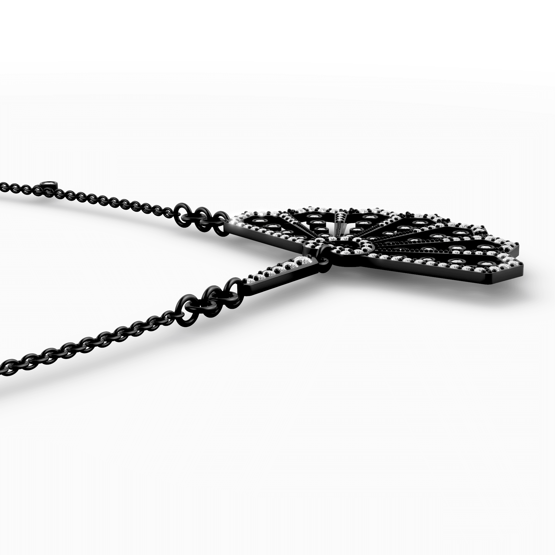 Art Deco Diamond Fan Pendant — gallery view