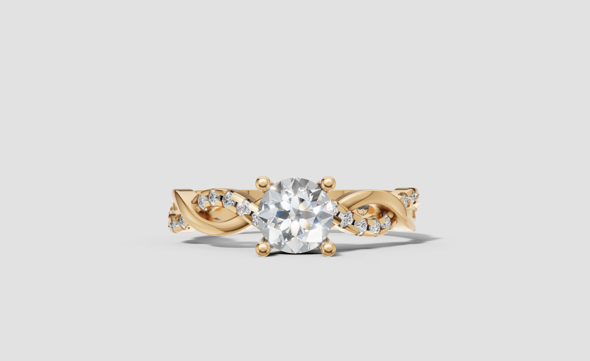 INFINITY GRACE SOLITAIRE RING — gallery view