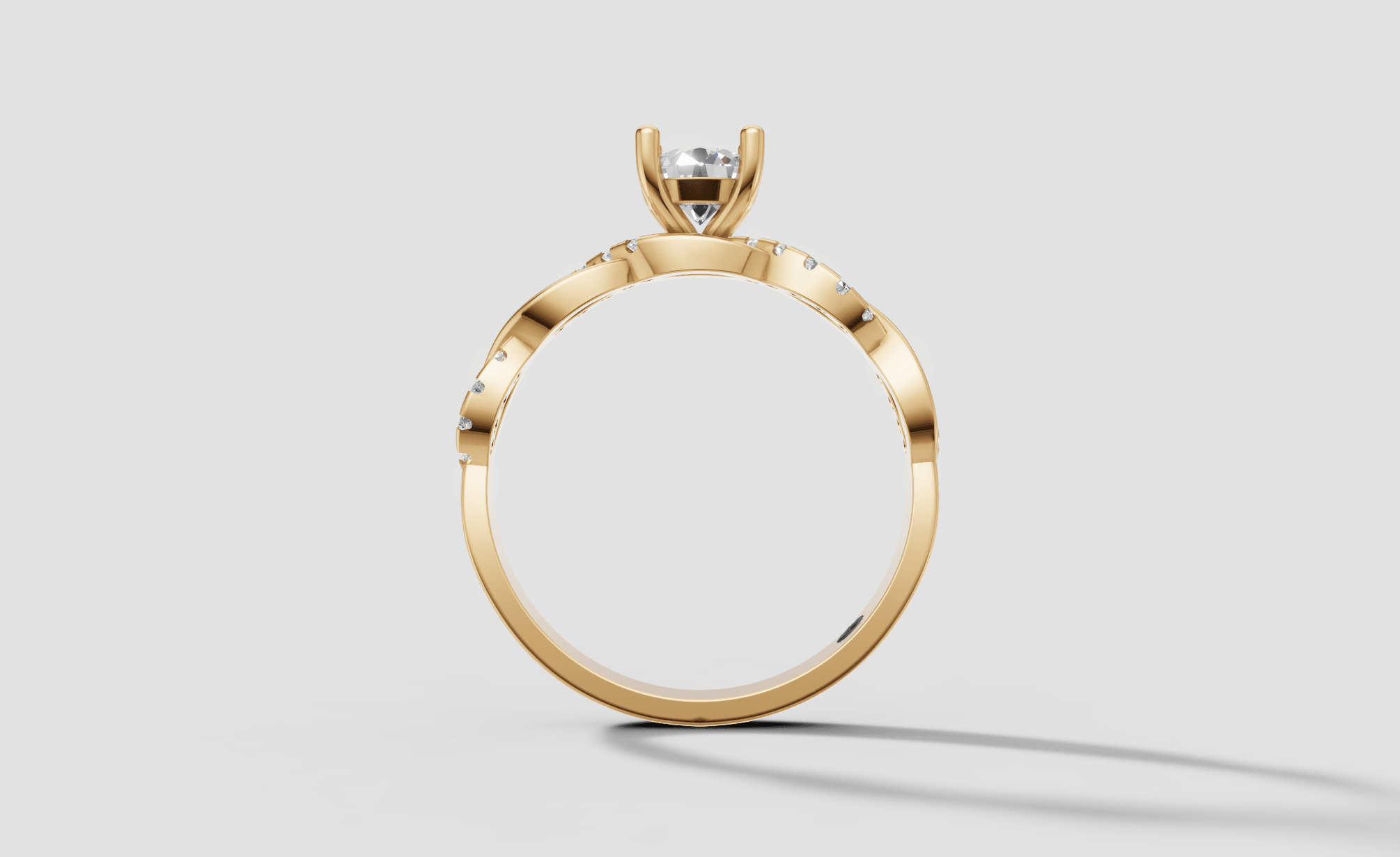 INFINITY GRACE SOLITAIRE RING — gallery view