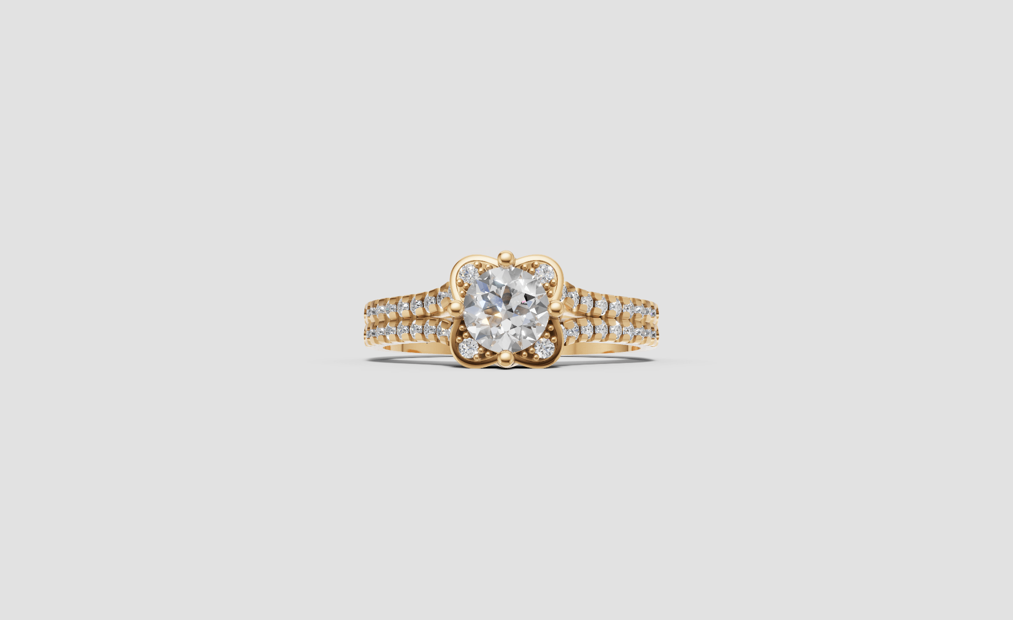 SHADOW CROWN SOLITAIRE RING — gallery view