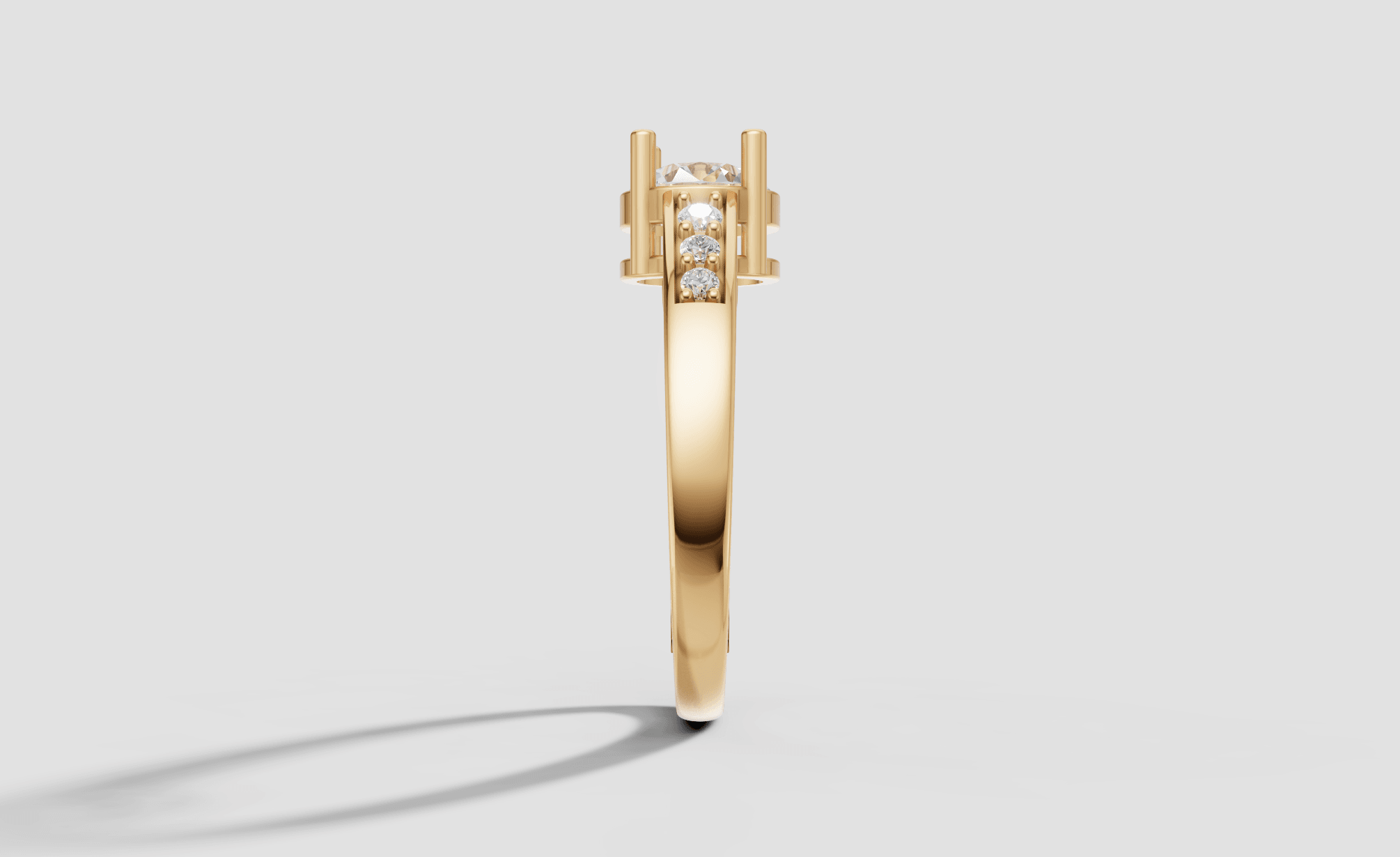 ONYX MAJESTY SOLITAIRE RING — gallery view
