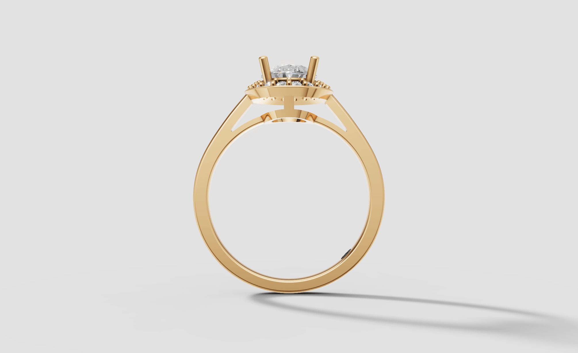 ECLIPSE CROWN SOLITAIRE RING — gallery view