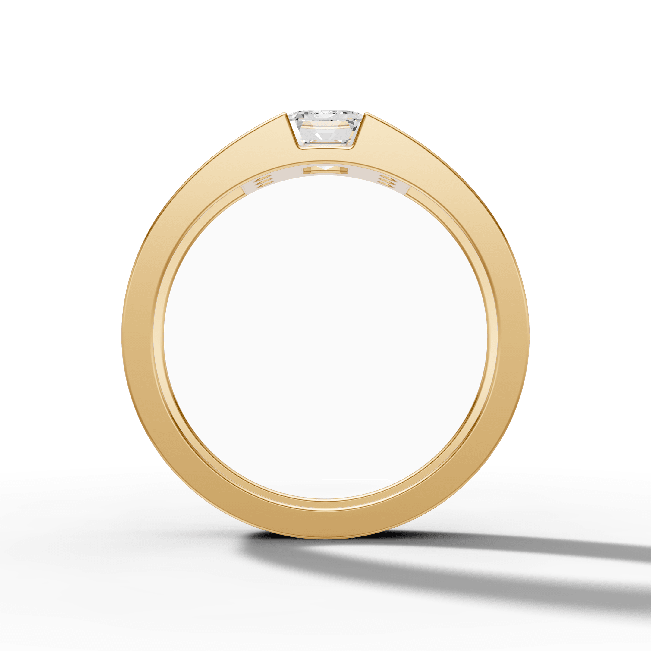 Royal Noir Emerald-Cut Crystal Ring — gallery view