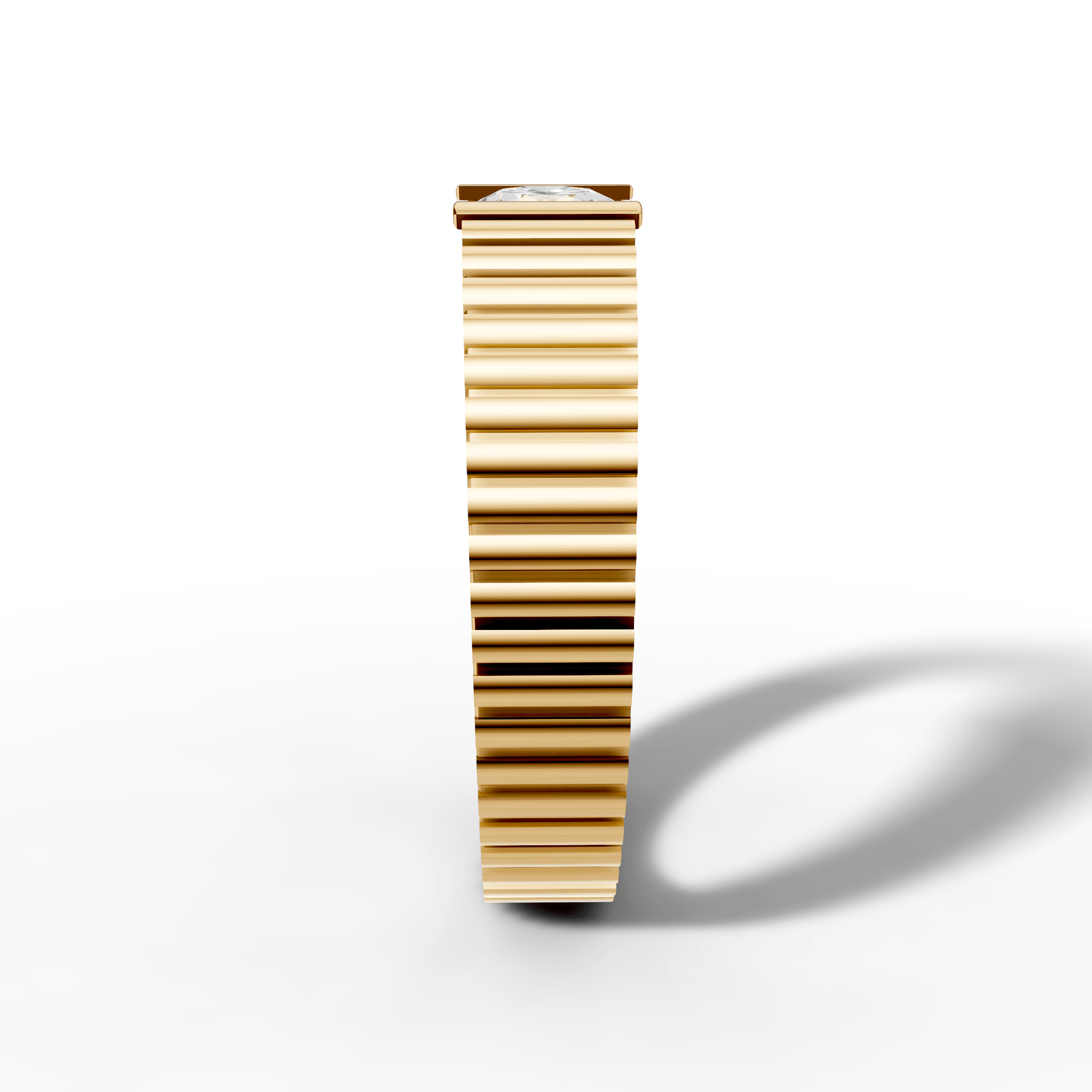 Noir Radiance Solitaire Ring — gallery view