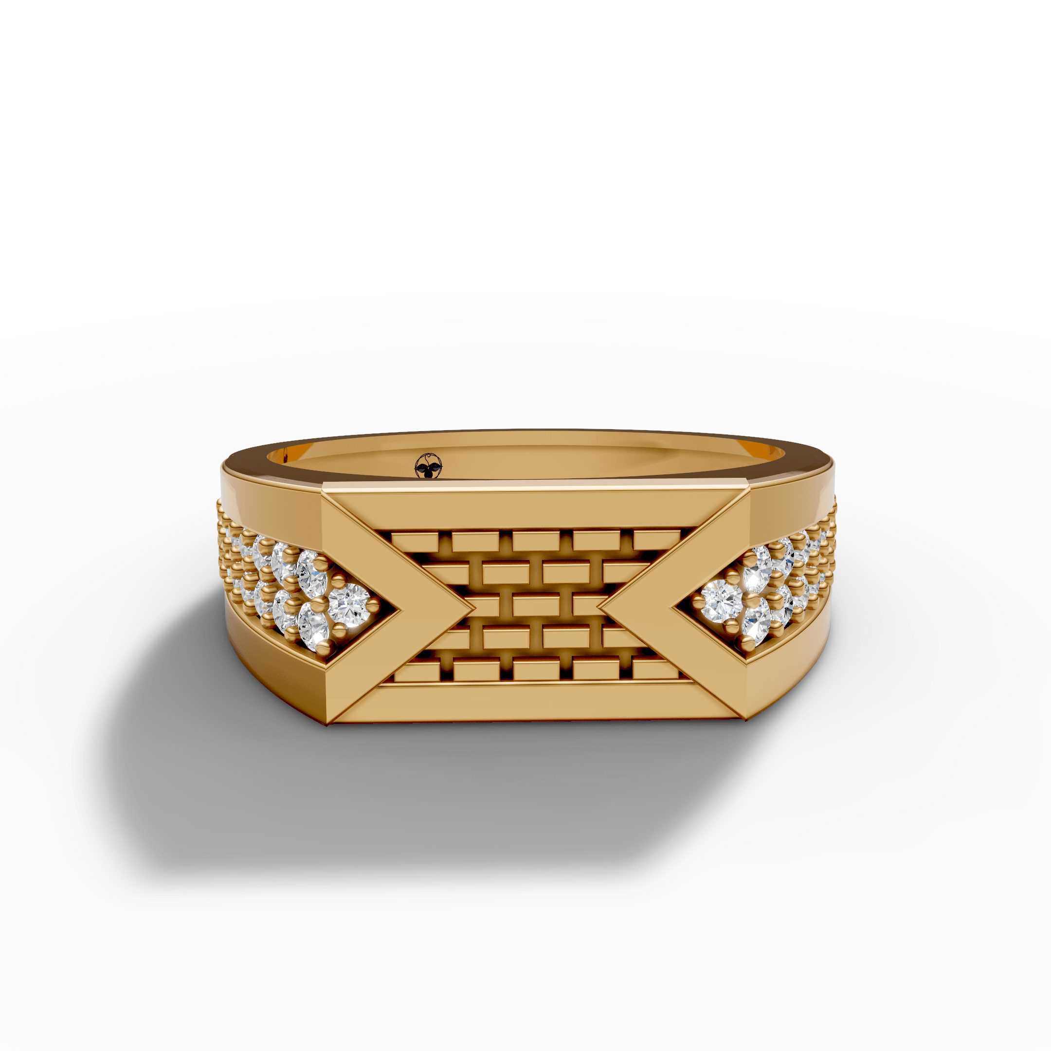 Noir Eclipse Crystal Statement Ring