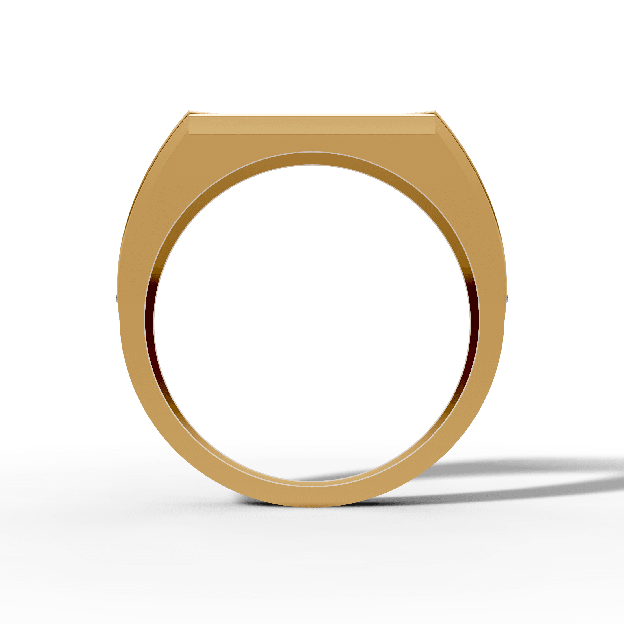 Noir Eclipse Crystal Statement Ring — gallery view