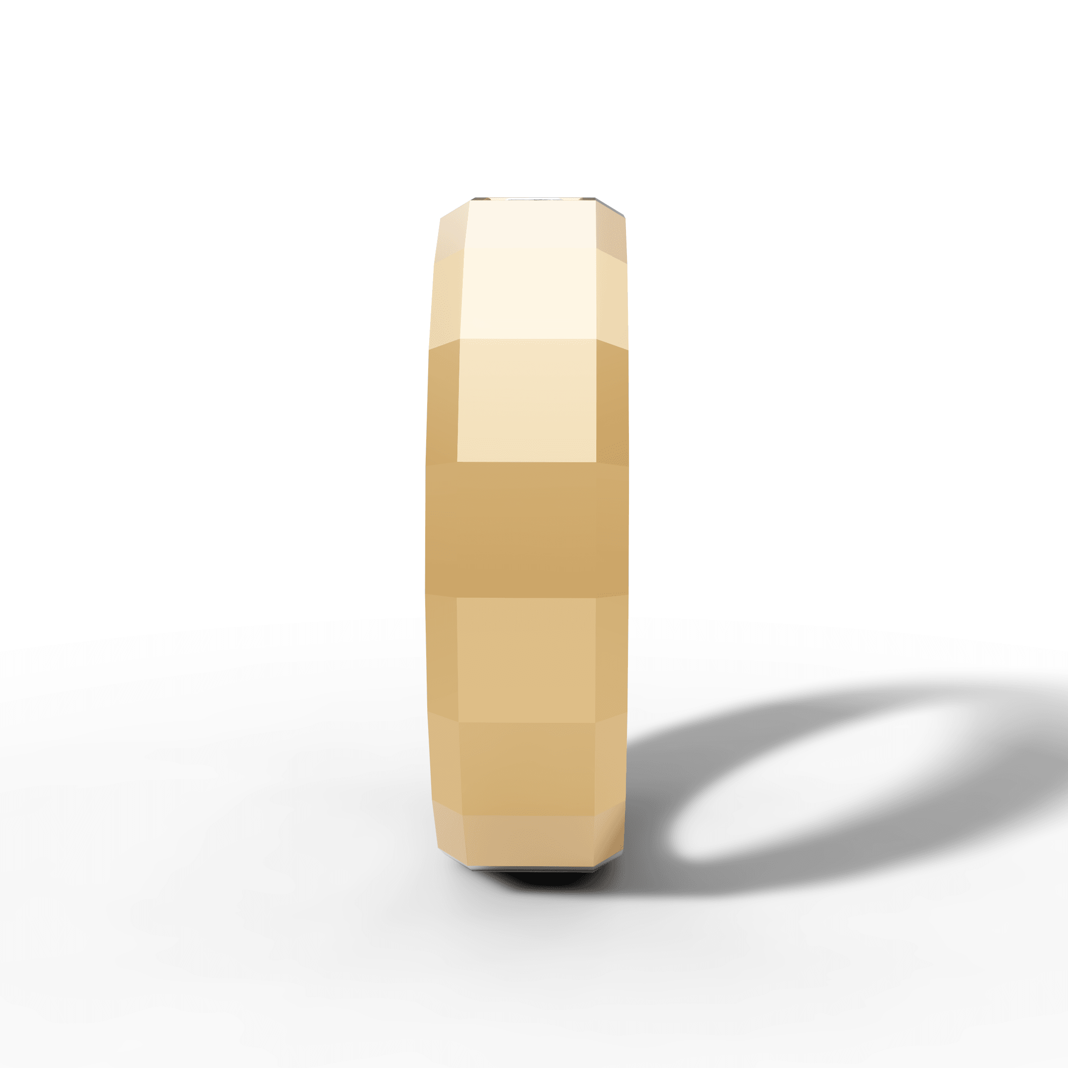 Square Stone Band Ring — gallery view