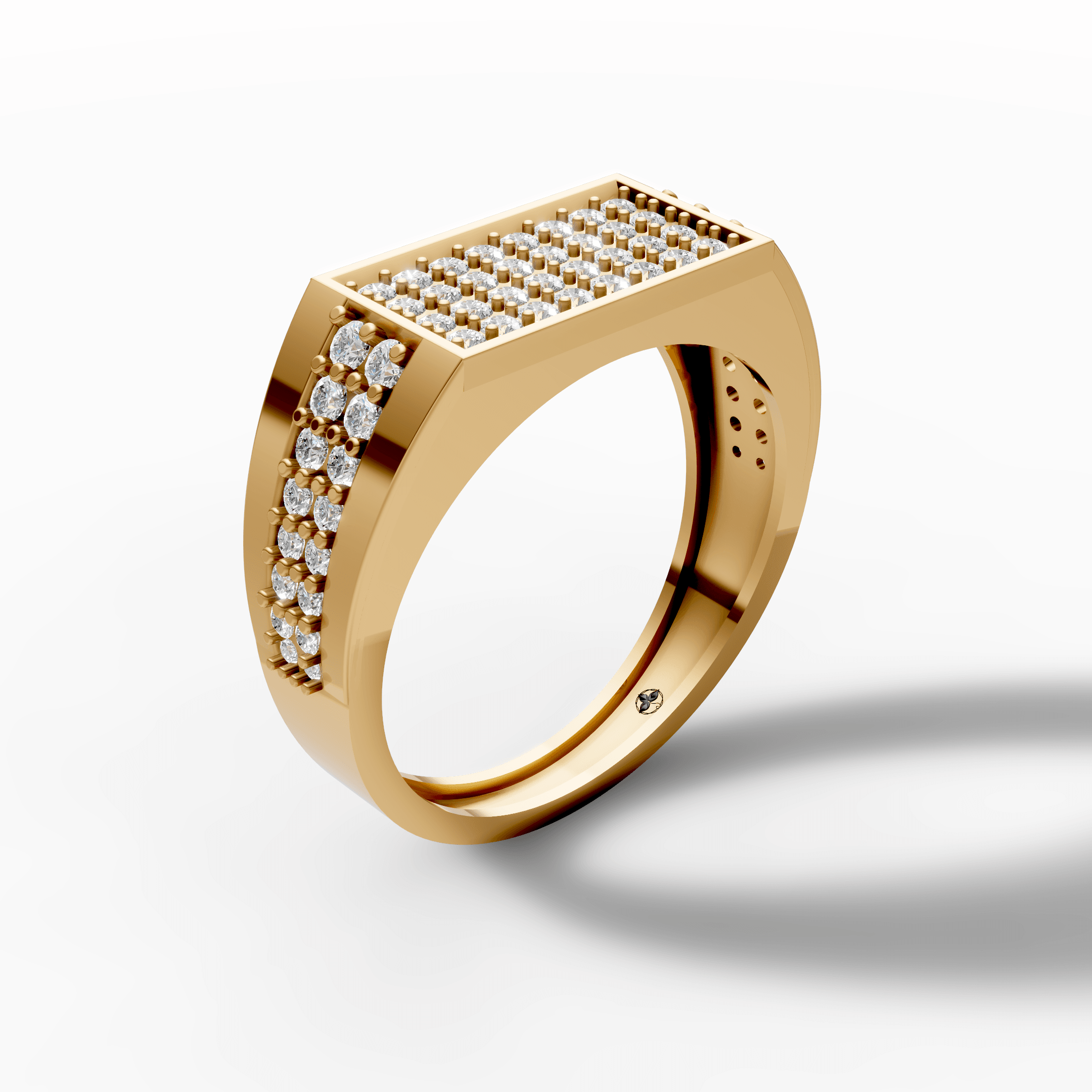 Multi-Row Crystal Statement Ring — gallery view