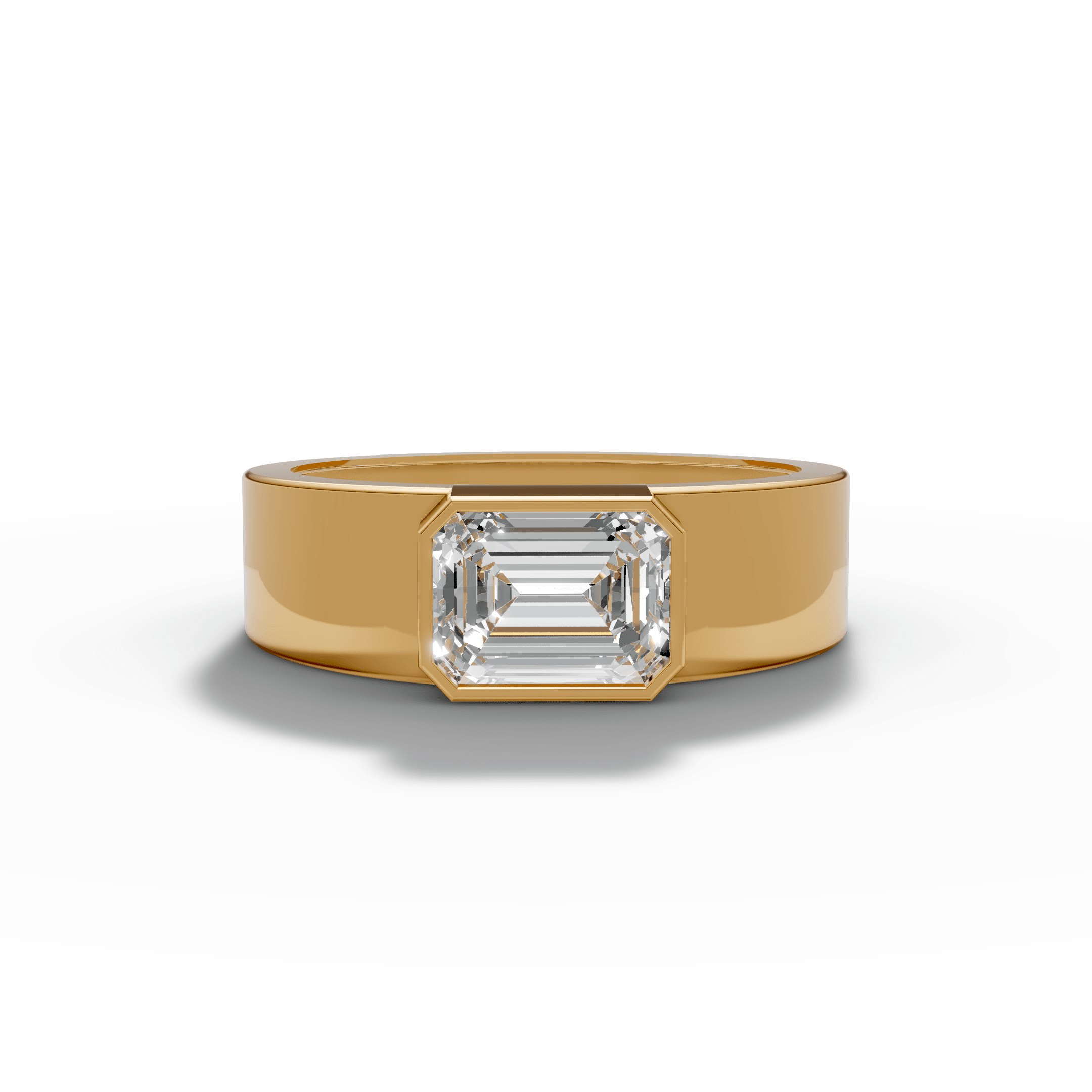 Emerald Cut Crystal Ring