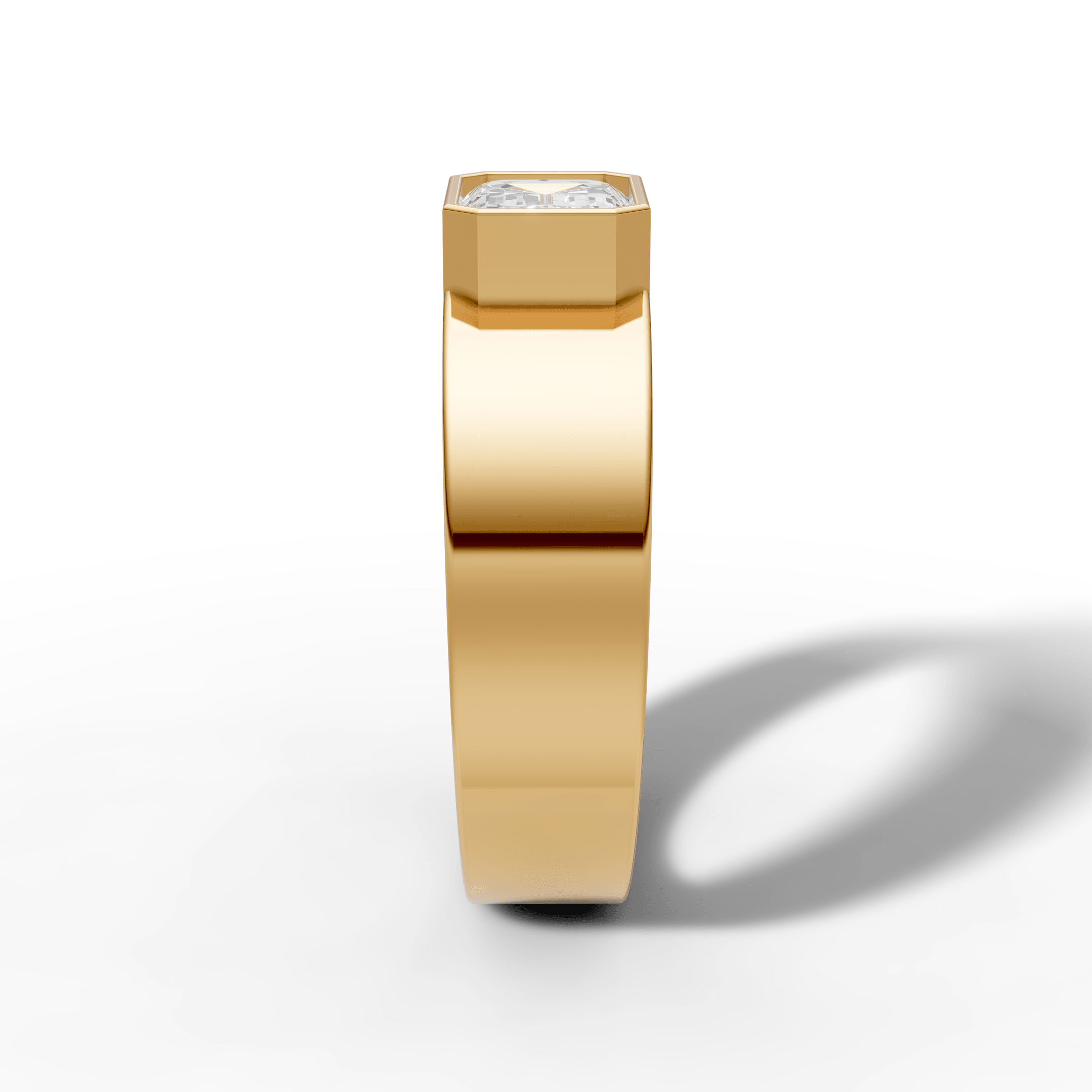 Emerald Cut Crystal Ring — gallery view