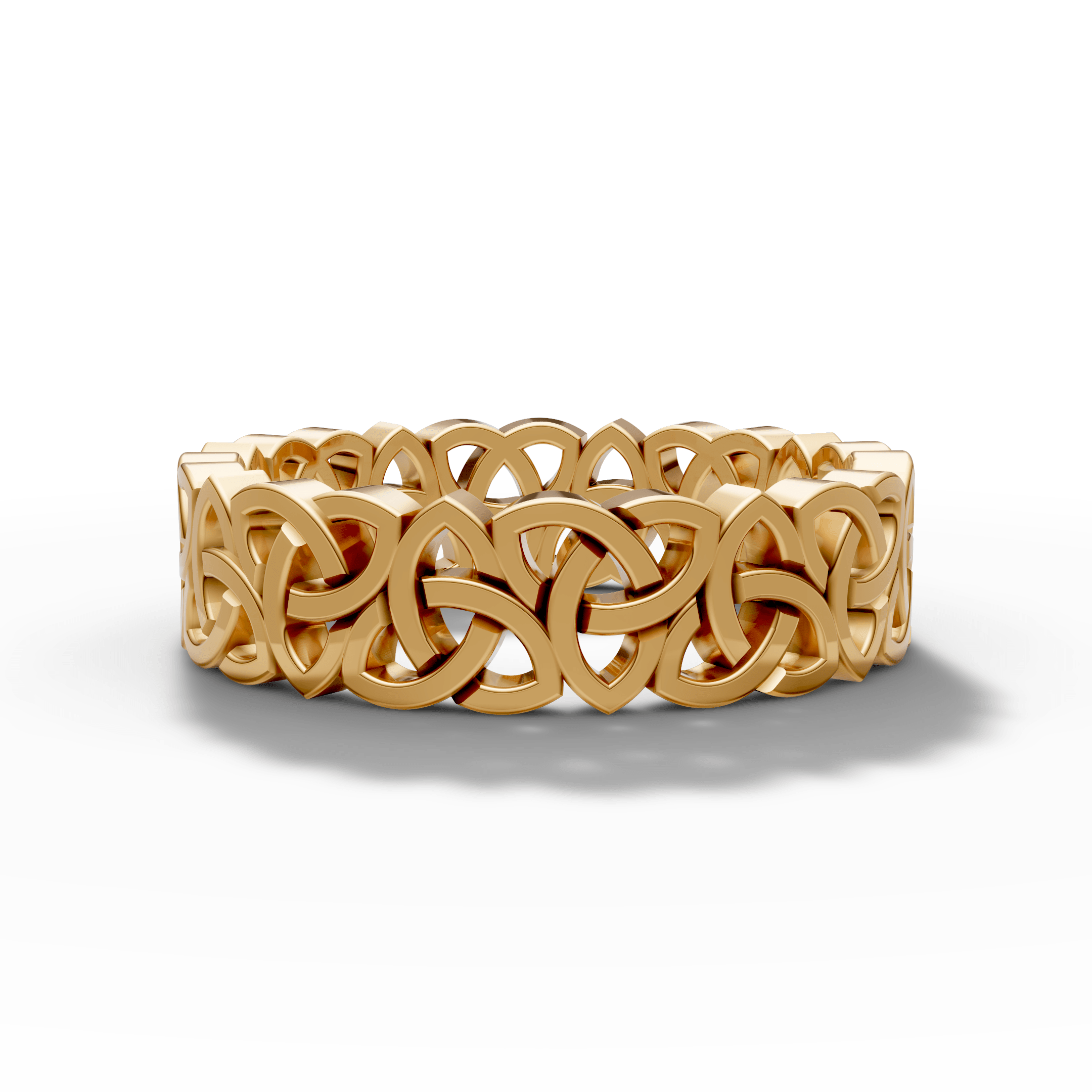Interlocking Loop Band Ring