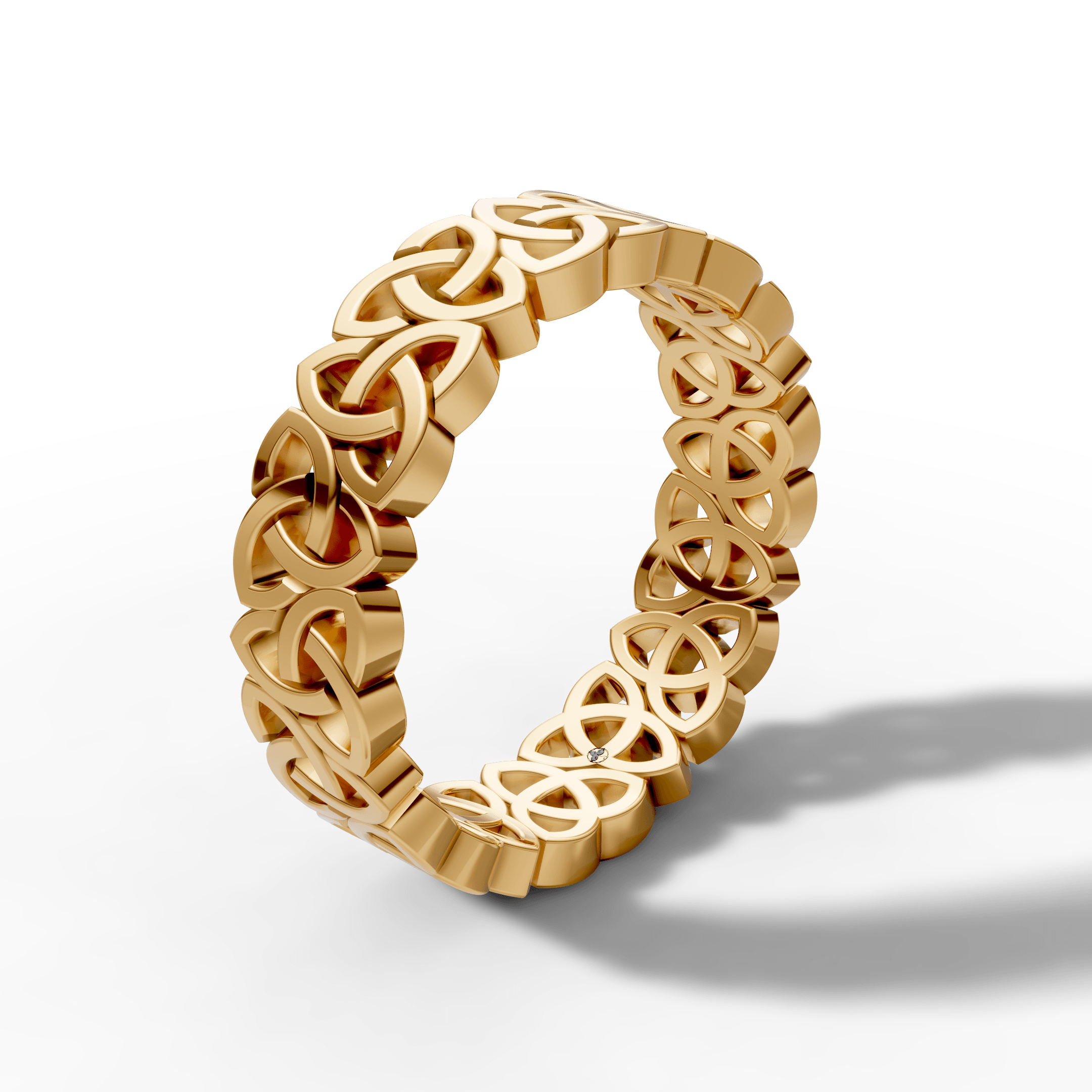 Interlocking Loop Band Ring — gallery view