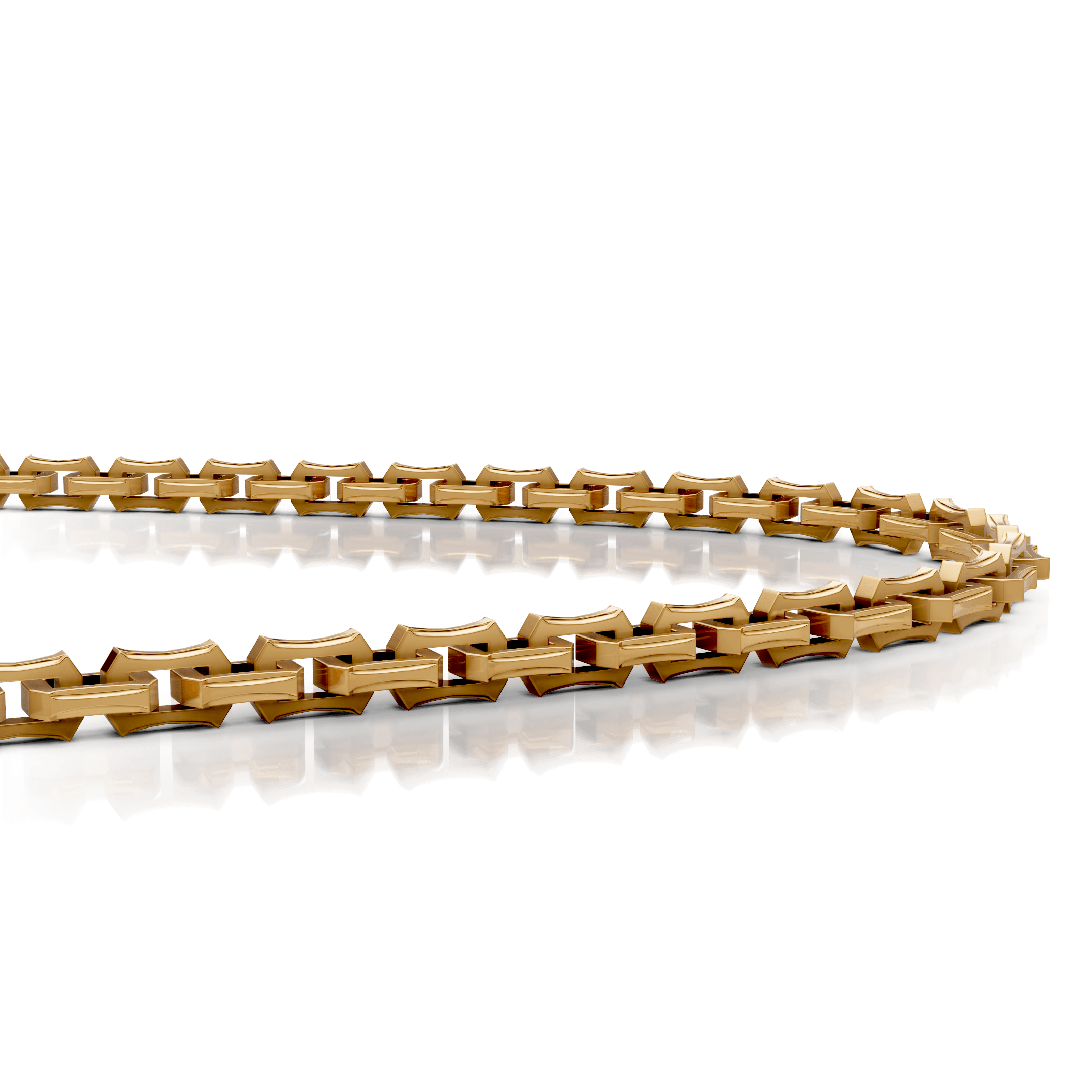 Klyvex Modern Sculpted Link Chain — hero view