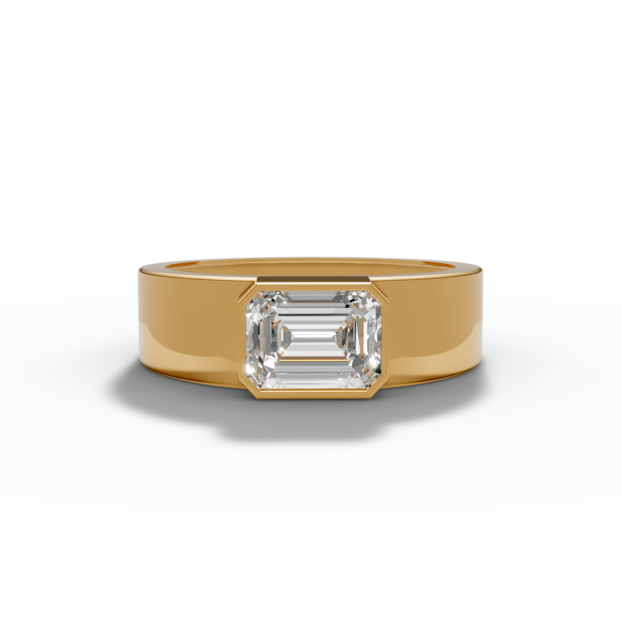 Emerald Cut Crystal Ring — hero view