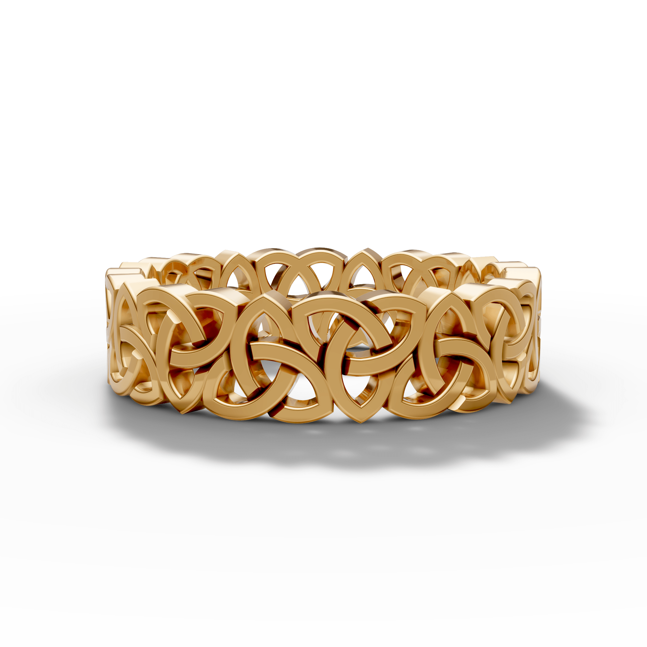 Interlocking Loop Band Ring — hero view