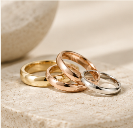 Crafted precious metal ring