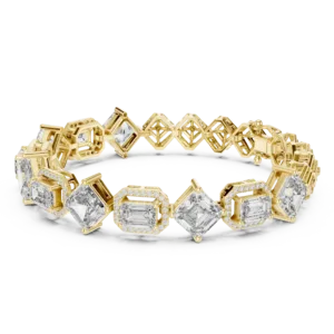 Geometric Prism Link Bracelet