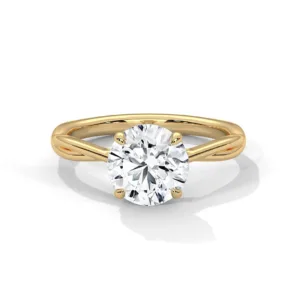 Ribbon Solitaire Ring
