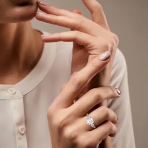 Trinity Pear Ring