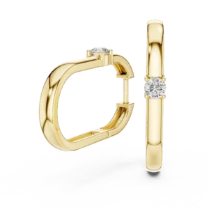 Modernist Link Hoops Earrings