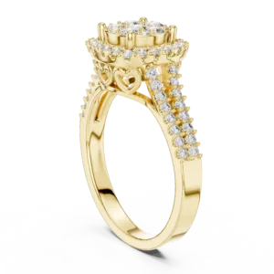 Gilded Cushion Ring